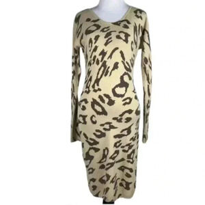 gianni bini GB Junior sweater dress size L brown